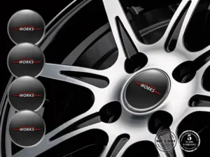 Mini Cooper Ruota Emblemi Versione Design Etichetta Pregiata